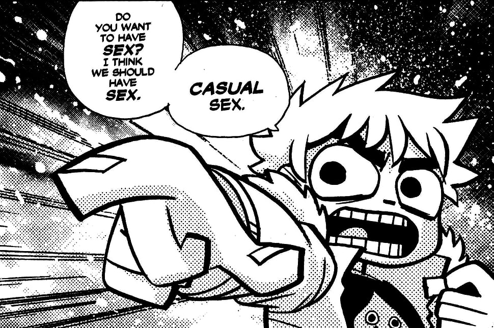 comic book page, comic art, Scott Pilgrim HD wallpaper