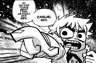 comic book page, comic art, Scott Pilgrim HD wallpaper