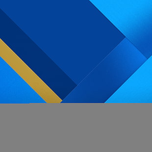 blue and yellow block logo HD wallpaper