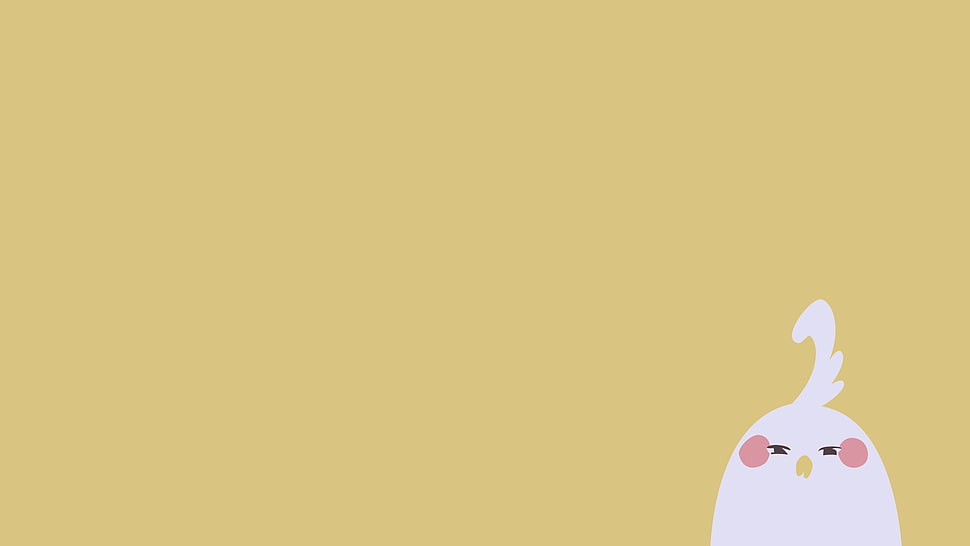cartoon character illustration, Tamako Market, minimalism, artwork, simple background HD wallpaper