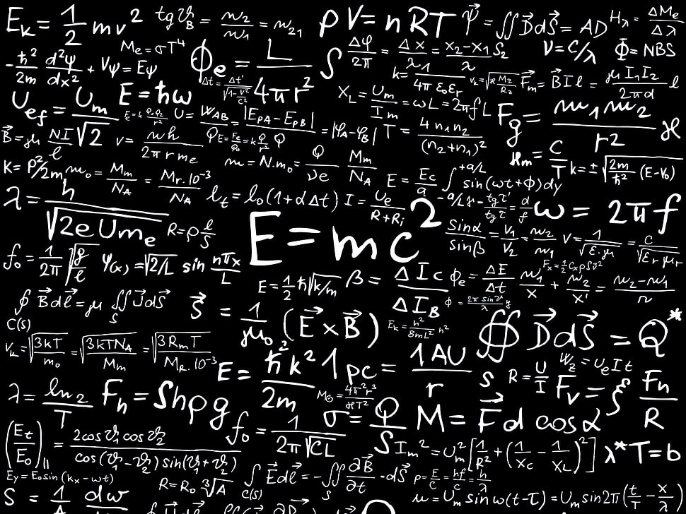 worksheet illustration, formula, physics HD wallpaper