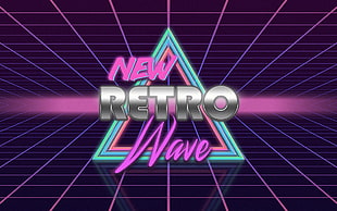 New Retro Wave wallpaper, Retro style, neon, 1980s, vintage HD wallpaper