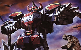 mighty morphin power rangers megazord wallpaper, Power Rangers, Megazord HD wallpaper