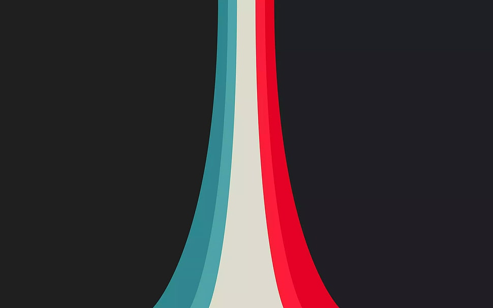 blue, white, and red illustration HD wallpaper
