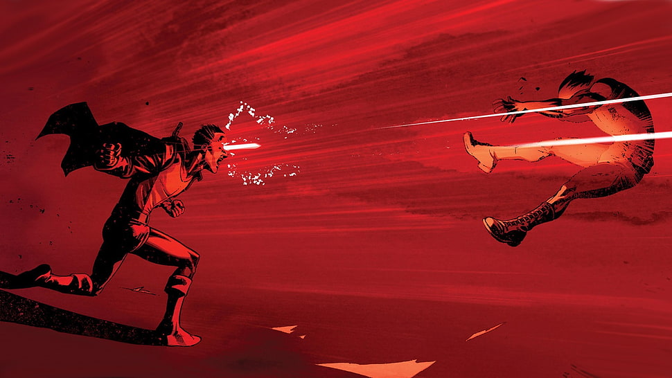 man with red laser vision wallpaper, X-Men, Cyclops, lasers HD wallpaper
