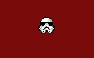 Star Wars Storm Trooper 8 bit digital wallpaper, stormtrooper, Star Wars, 8-bit, pixel art