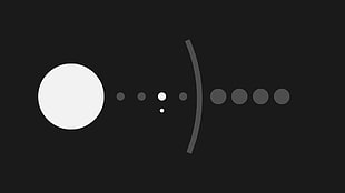 round black and white logo