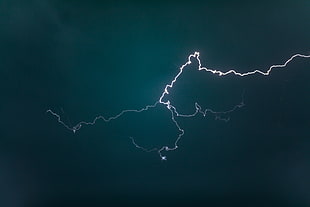 lightning illsutration, lightning, storm, nature HD wallpaper