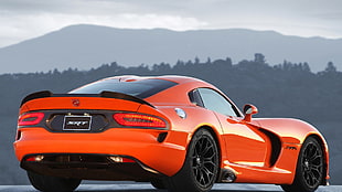 orange supercar, car, Dodge, SRT Viper HD wallpaper