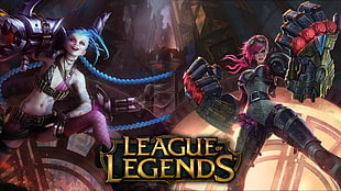 Vi (League of Legends), Jinx (League of Legends), League of Legends HD wallpaper