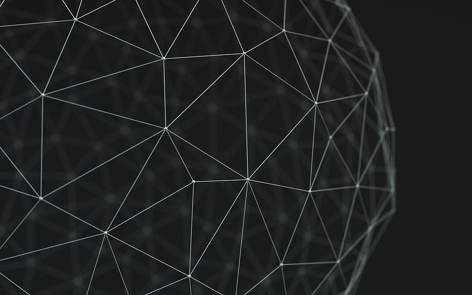 wireframe, low poly, geometry, abstract HD wallpaper