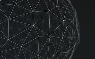 wireframe, low poly, geometry, abstract