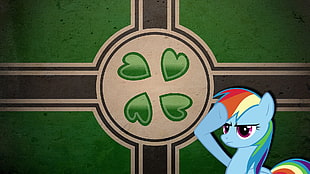 My Little Pony character wallpaper, 4chan, Rainbow Dash, My Little Pony, Nazi HD wallpaper