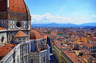 beige and brown concrete buildings, photography, Florence, Italy HD wallpaper