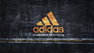 Adidas impossible is nothing text illustration HD wallpaper