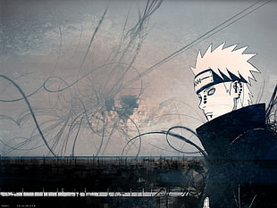 Naruto Shipuden Pain illustration, Naruto Shippuuden, anime, Pein, Akatsuki HD wallpaper