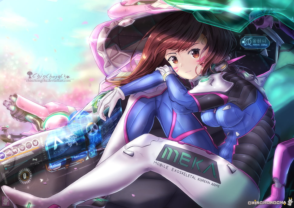 Meka from Overwatch HD wallpaper