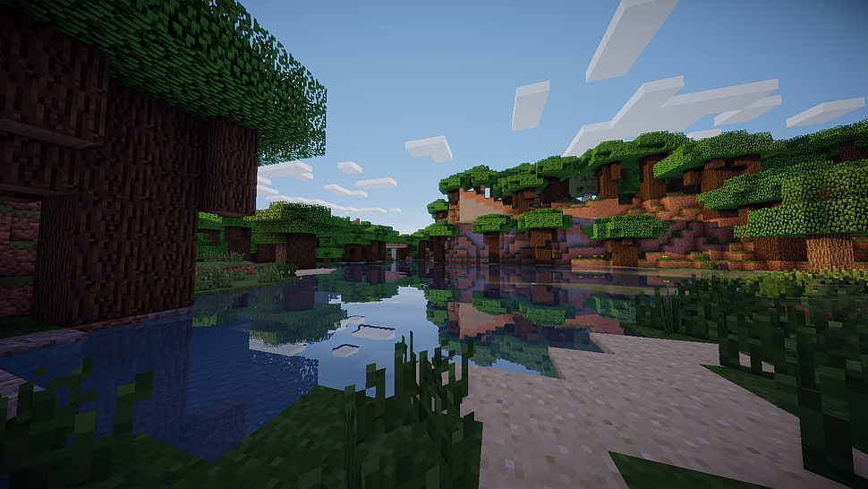 Minecraft gameplay, Minecraft HD wallpaper