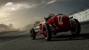 red Forza race car, video games, Forza Motorsport 7, Xbox, Xbox One HD wallpaper