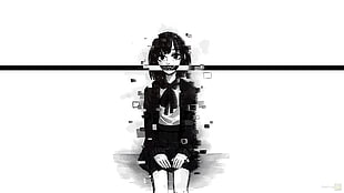 girl anime character with black dress