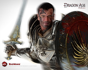 Dragon Age game poster, Dragon Age, Dragon Age: Origins, Grey Warden HD wallpaper
