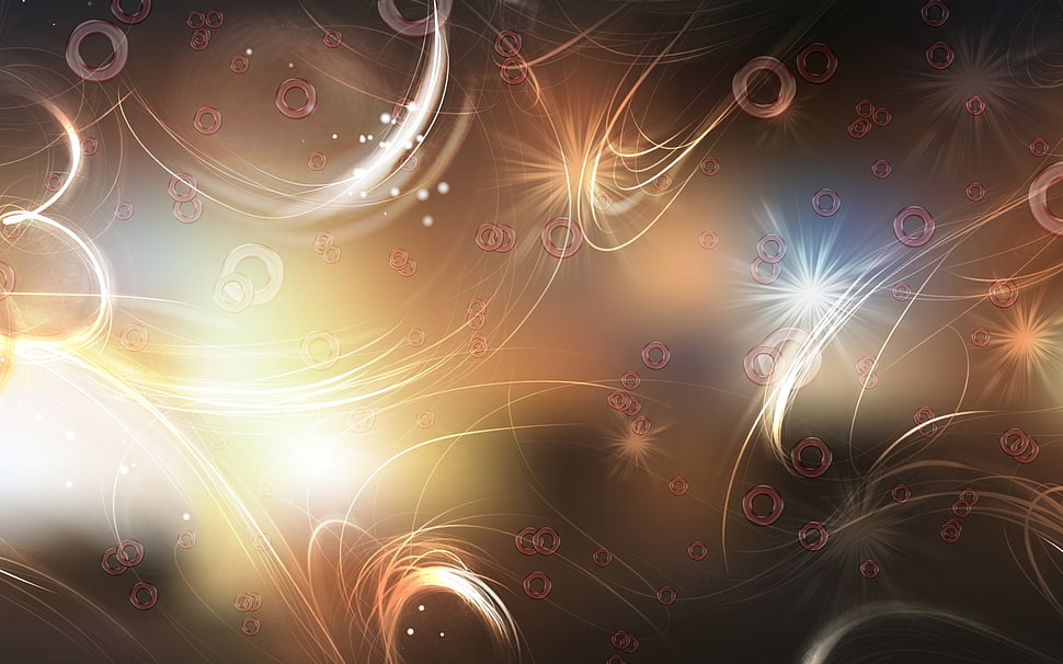 grey, beige, and pink artwork against grey background HD wallpaper