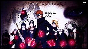 Naruto Akatsuki digital wallpaper