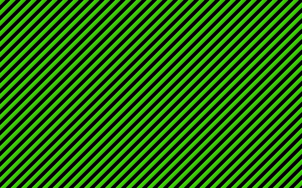 green and black lines, pattern, stripes, abstract, green HD wallpaper