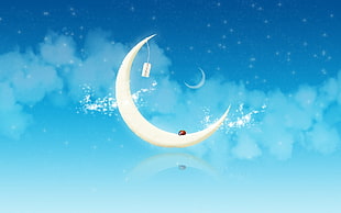 crescent moon illustration