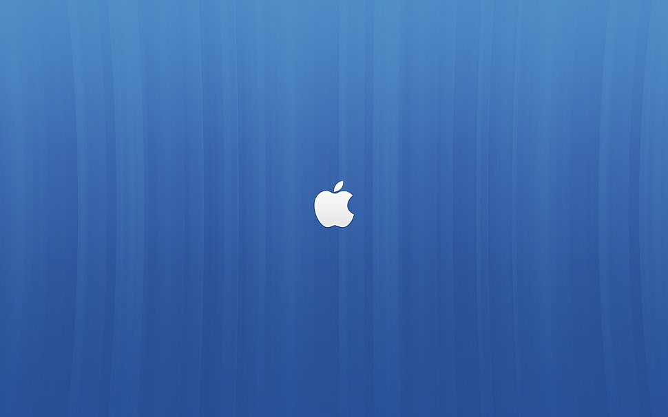 blue and white wooden wardrobe, Apple Inc. HD wallpaper