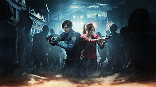 Resident Evil digital wallpaper, Resident Evil 2, video games, Claire Redfield, Resident Evil