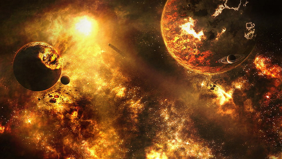 planets wallpaper, space HD wallpaper