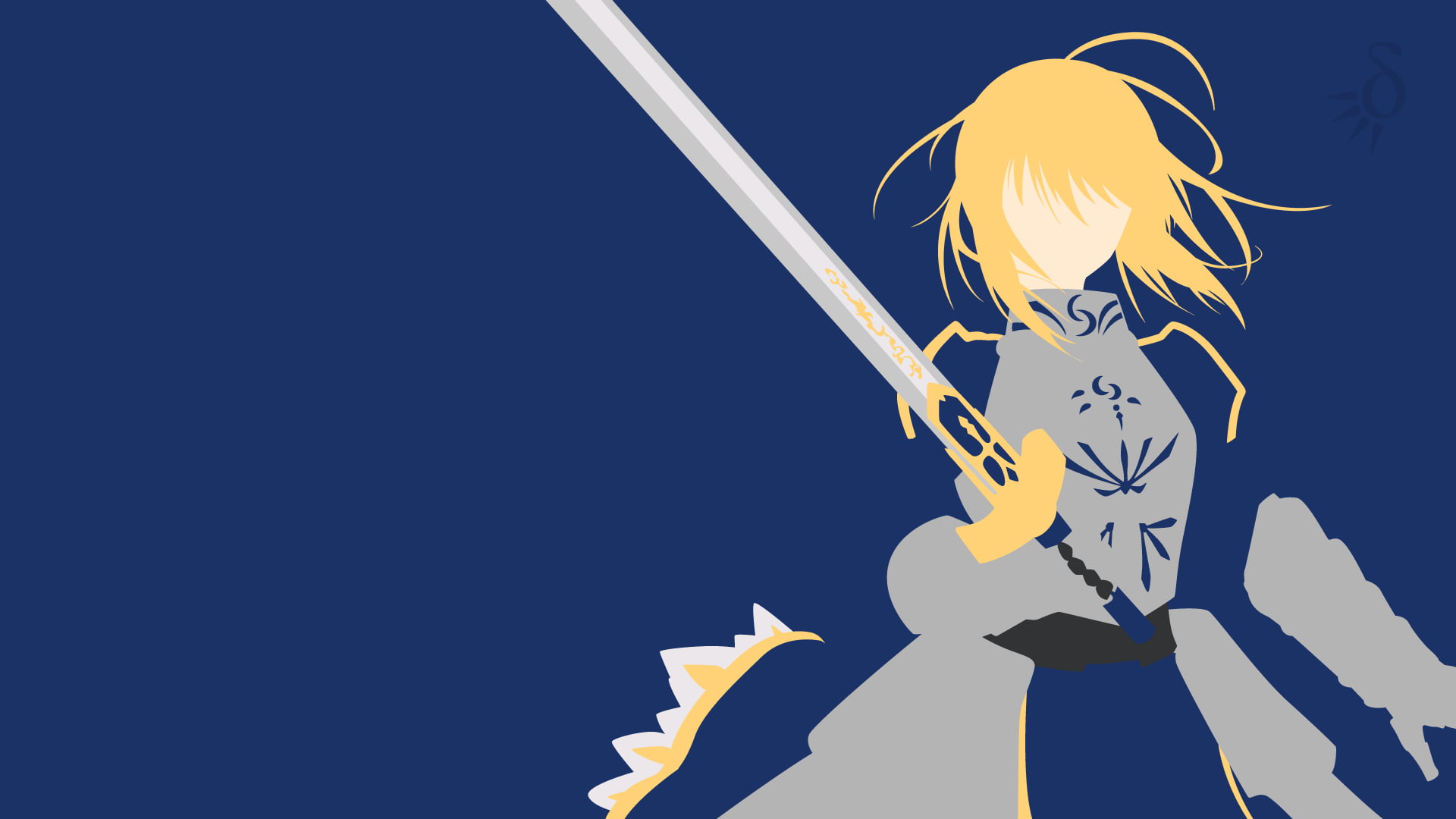 Person holding sword illustration, Fate Series, Saber HD wallpaper ...