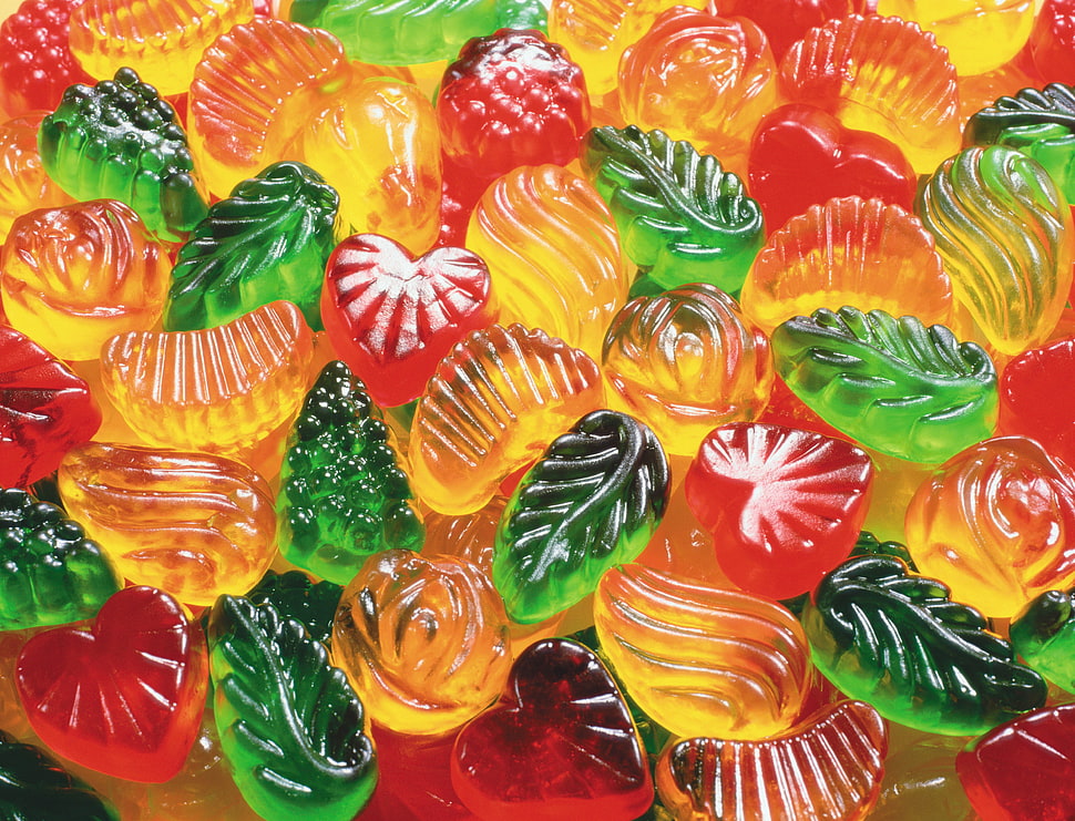 assorted colors gummy lot HD wallpaper