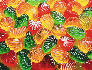 assorted colors gummy lot