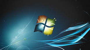Windows wallpaper, Microsoft Windows, Windows 7, logo HD wallpaper