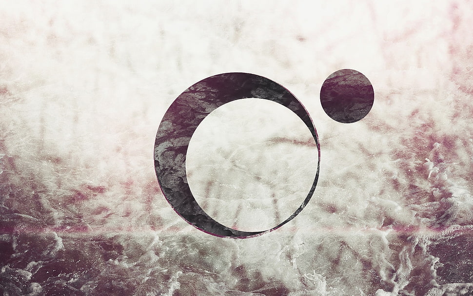 round brown abstract illustration HD wallpaper