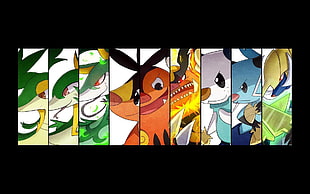 assorted-cartoon character collage, Pokémon, collage
