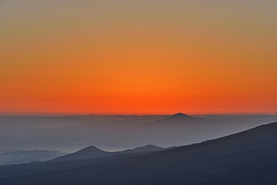 sunrise and mountain, landscape HD wallpaper