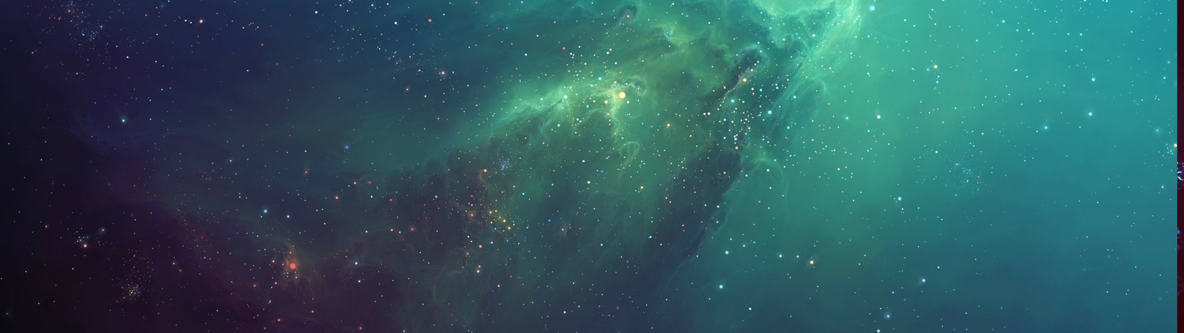 green and black universe digital wallpaper