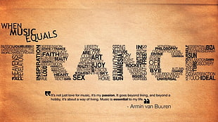Trance Armin Van Buuren text, music, trance, quote HD wallpaper