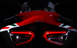 red, white, and green drone, Ducati, motorcycle, Ducati 1199