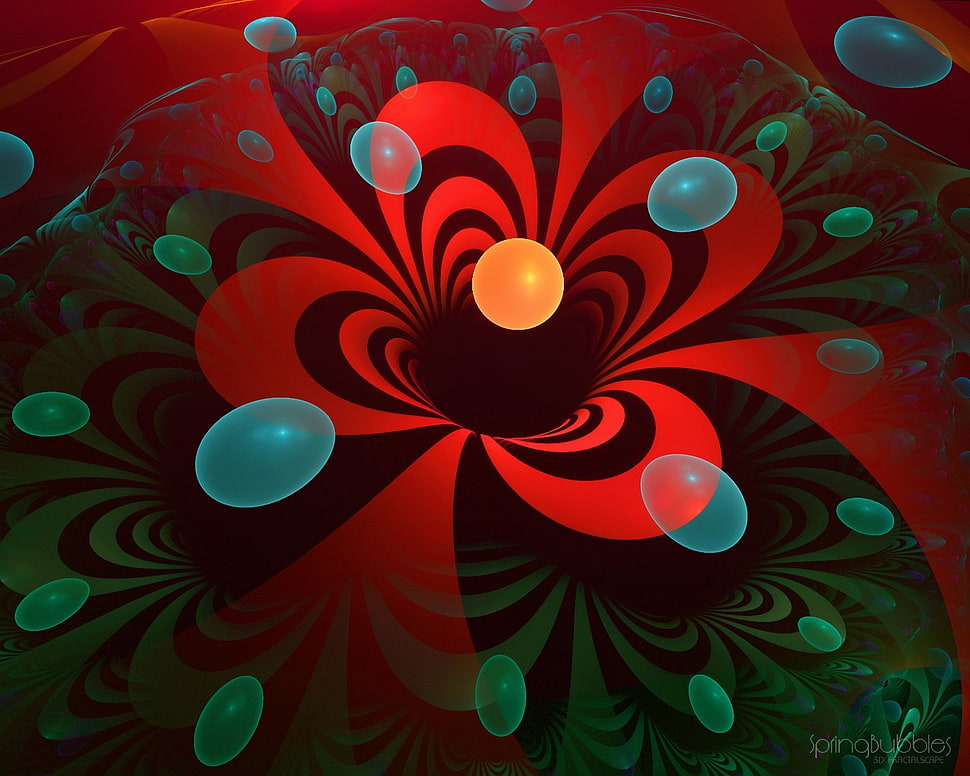 water flowing cartoon artwork HD wallpaper