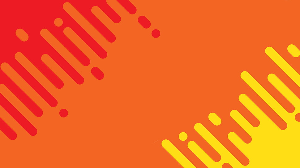 orange, red, and yellow abstract digital wallpaper, orange, minimalism, pattern HD wallpaper