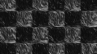 black and white zebra print textile, dark, wire, lines, black
