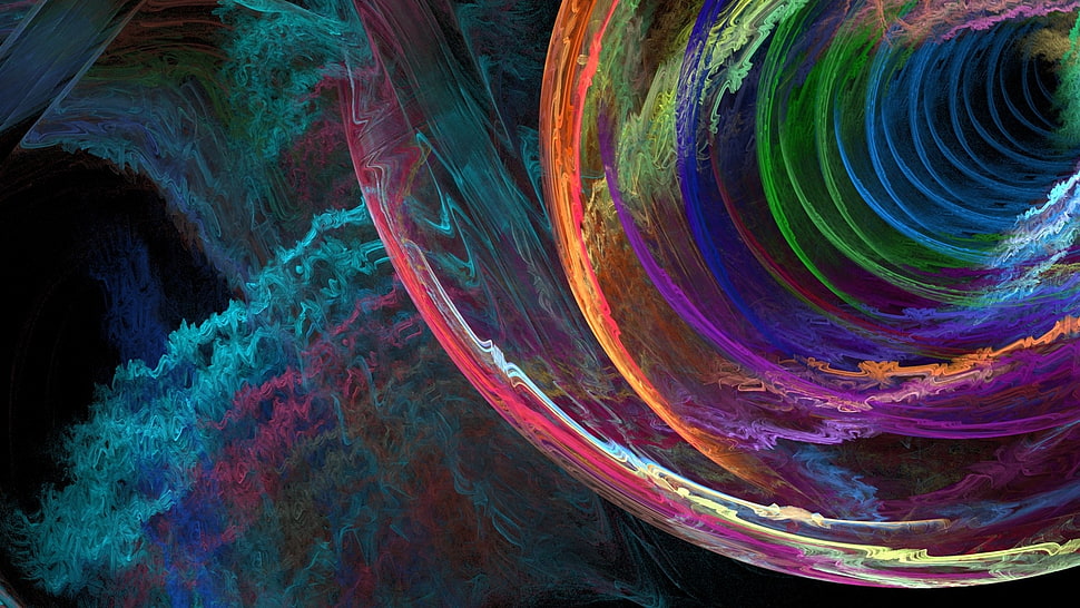 multicolored abstract illustration HD wallpaper