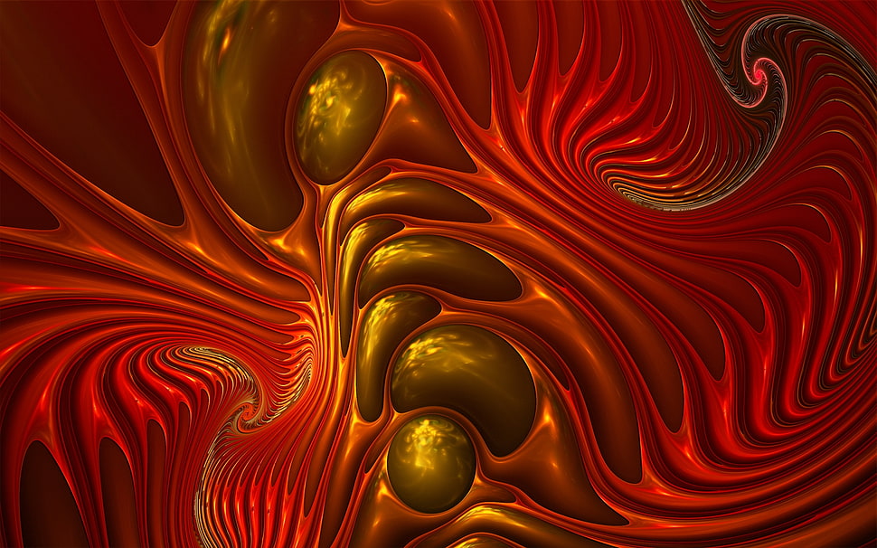 red and brown abstract art HD wallpaper