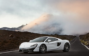 white McLaren 520S during daytime