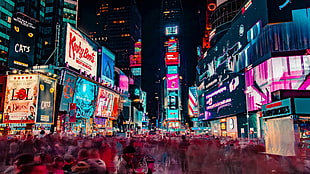New York, Timesquare, New York City, Time Square, advertisements HD wallpaper