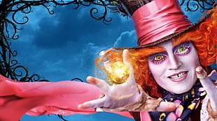 Mad Hatter of Alice In Wonderland digital wallpaper